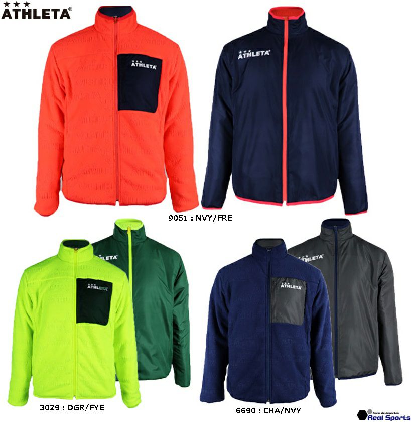 ATHLETA アスレタ】24AW グリッド起毛パディングTRジャケット 04162