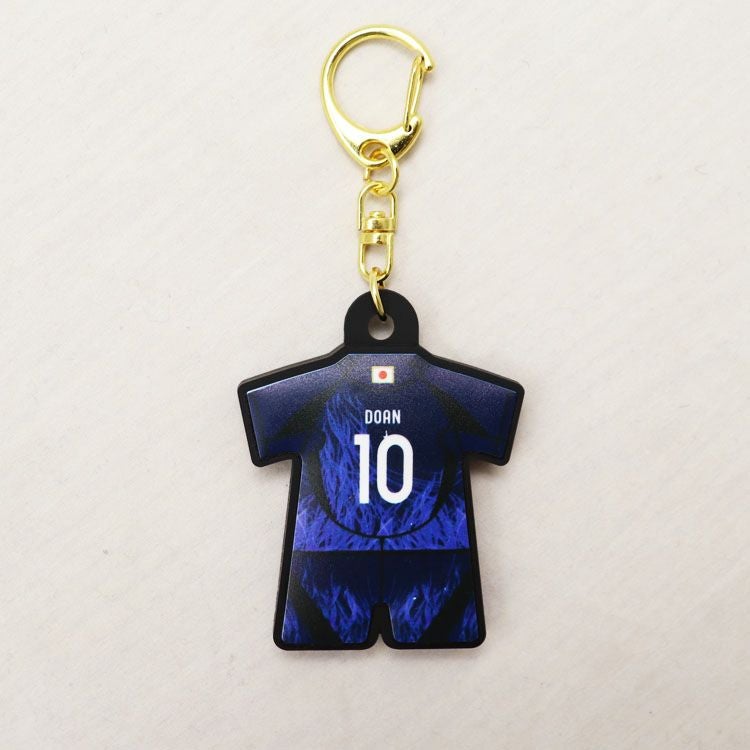 運上　HKT　コラボユニフォーム＆キーホルダーセット オフィシャル ライセンスグッズ】JFA プレーヤーズユニ型ラバー