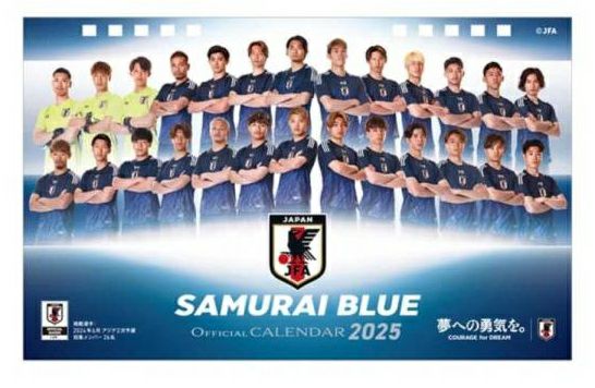 オフィシャル ライセンスグッズ】2025年 サッカー日本代表 卓上