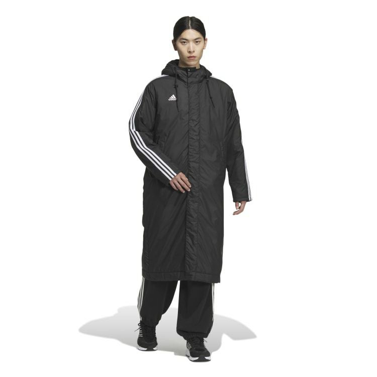 adidas アディダス マストハブ 3ST ボアロングコート ブラック