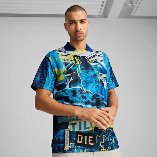 海外サイズM マンチェスターシティ　マンC レトロジャージ　ユニフォーム PUMA プーマ 24/25 マンチェスター・シティ MCFC FTBLNRGY+ レトロ
