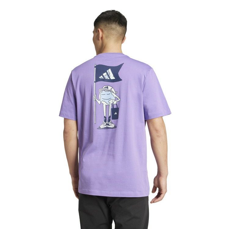 adidas アディダス EARTH DAY グラフィック Tシャツ パープル KPJ96