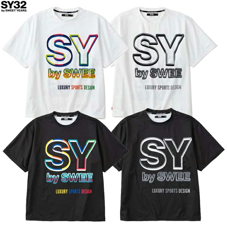 SY32 by SWEET YEARS ｴｽﾜｲｻｰﾃｨﾄｩｰ ﾊﾞｲ ｽｳｨｰﾄｲﾔｰｽﾞ NEON BIG LOGO TEE