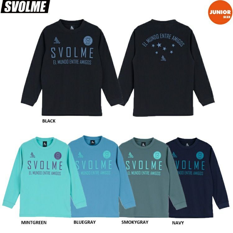 SVOLME 長袖プラクティスシャツ ネイビー L ファクトリーダイレクト