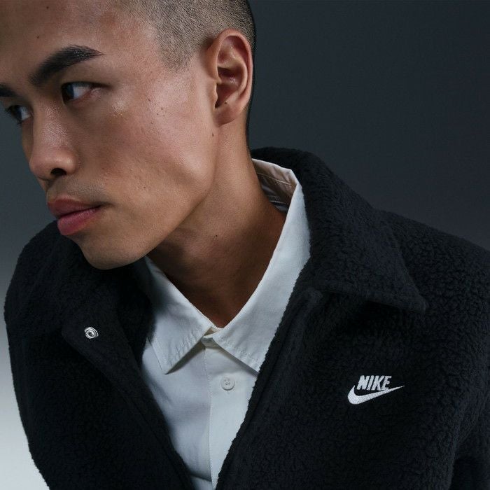 NIKE ナイキ NSW クラブ High-Pile フリースコーチジャケット ブラック