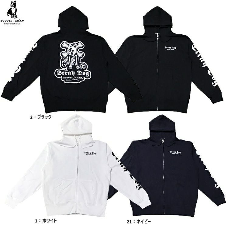 soccer junky サッカージャンキー STRAY DOG ZIPフーディー 25AW