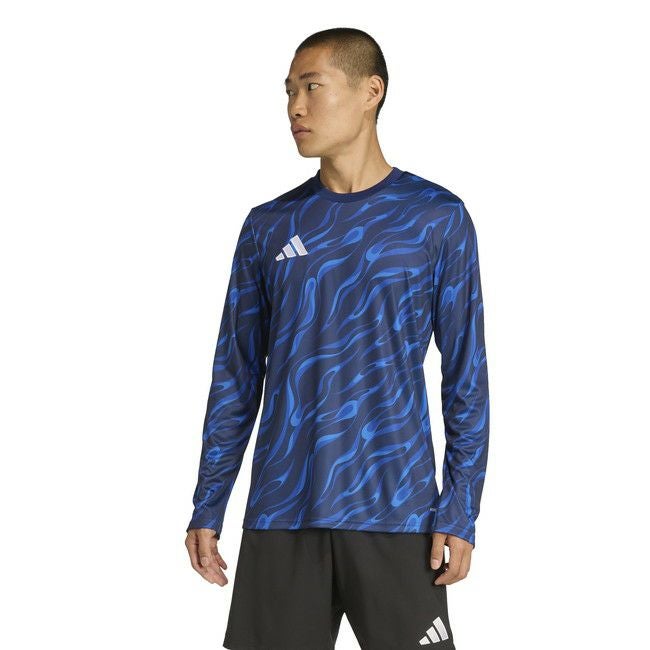 adidas アディダス グラフィック L/S プラクティスシャツ vz545-jw2853