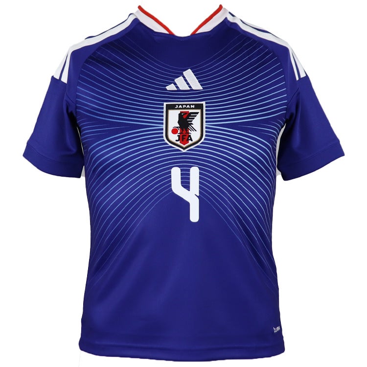 キッズ ＃4 板倉滉 アディダス サッカー日本代表 2026 ホーム レプリカ