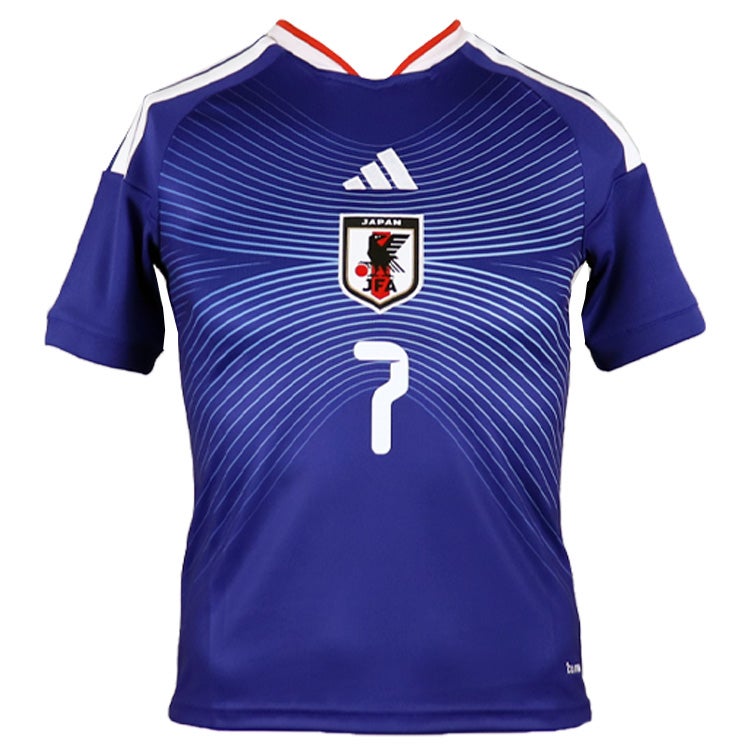 キッズ ＃7 三笘薫 アディダス サッカー日本代表 2026 ホーム レプリカ