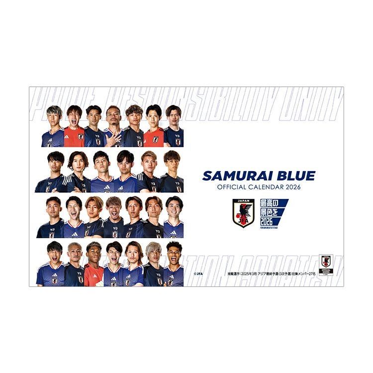 オフィシャル ライセンスグッズ】2025年 サッカー日本代表 卓上