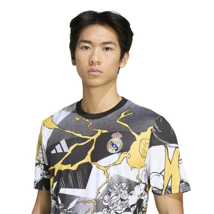 adidas アディダス 25/26 レアルマドリード REAL X MARVEL プレマッチ