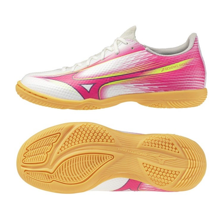 MIZUNO ミズノ ミズノアルファ 3 SELECT Jr IN ホワイト×ピンク