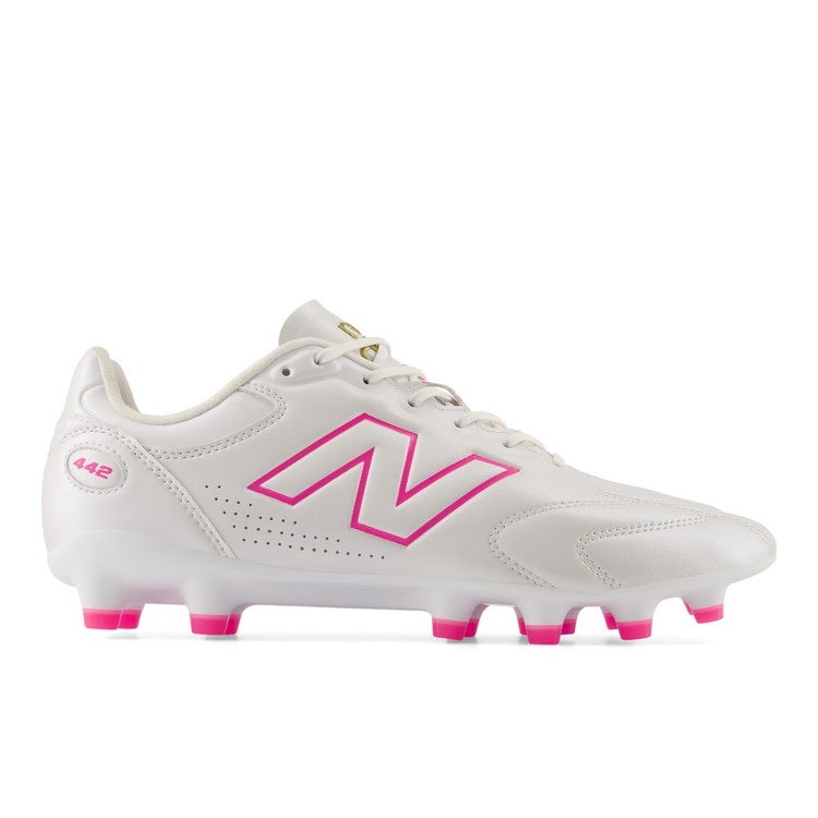 New Balance ニューバランス 442 TEAM JNR HG ホワイト ピンク