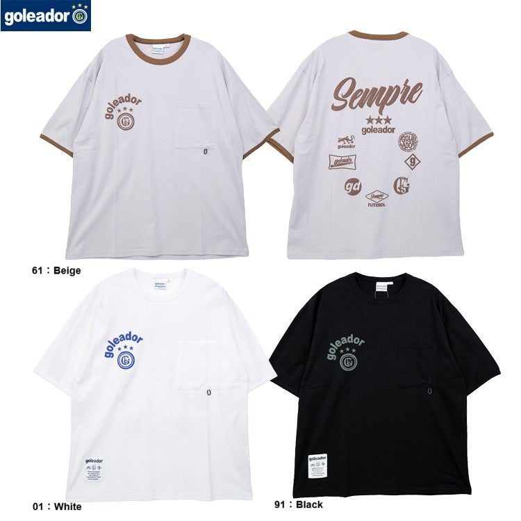 goleador ゴレアドール 発泡プリント オーバーTシャツ（サングラス