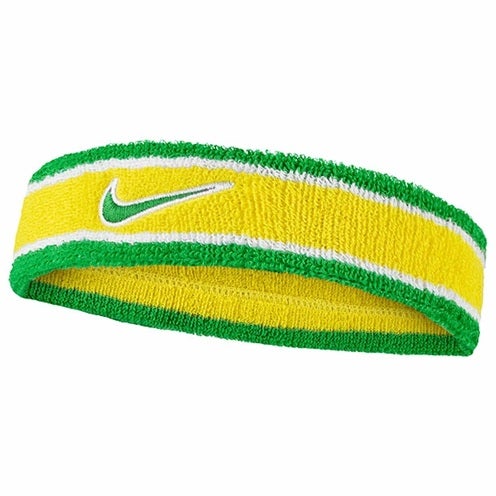 【入手困難】ナイキ　メッシュベスト　刺繍スウッシュロゴ　カーキグリーン NIKE ナイキ スウッシュ クラシック ヘッドバンド WC スピードイエロー