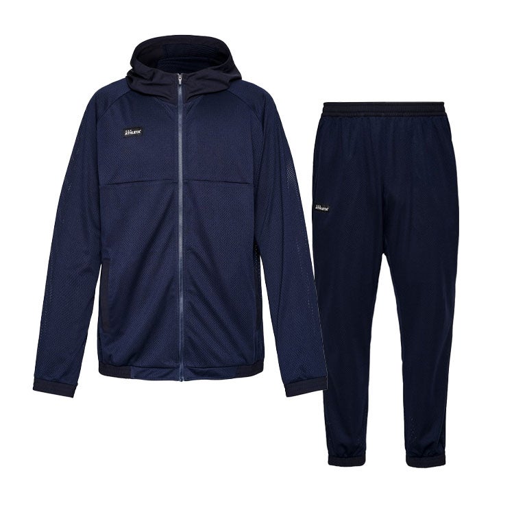 ATHLETA アスレタ　セットアップ　ジャージ　パーカー　M　新品　サッカー ATHLETA アスレタ メッシュZIPパーカー ロングパンツ 26SS 03411 03412