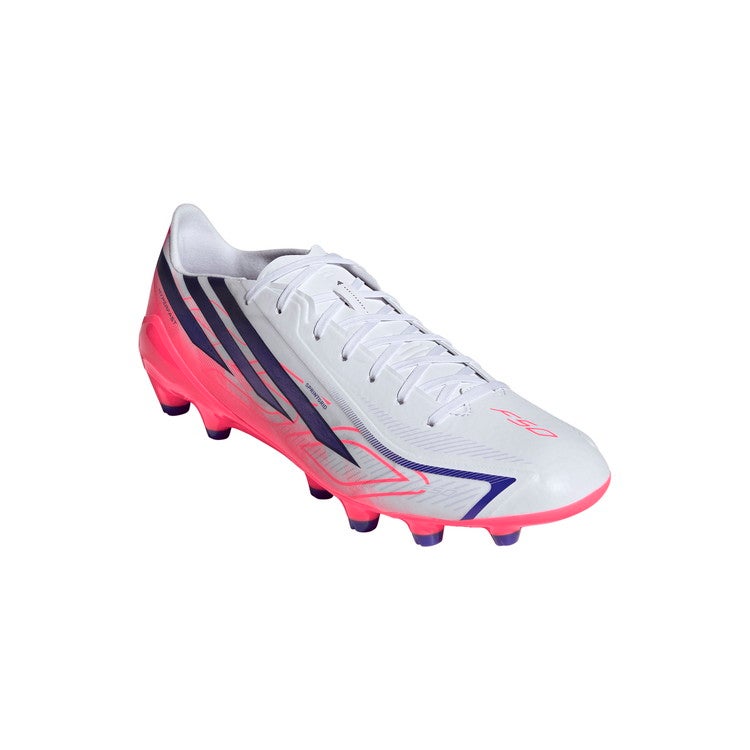 アディダス F50 サッカーシューズ ホワイト/パープル adidas アディダス F50 HYPERFAST LEAGUE HG/AG JAPAN ホワイト